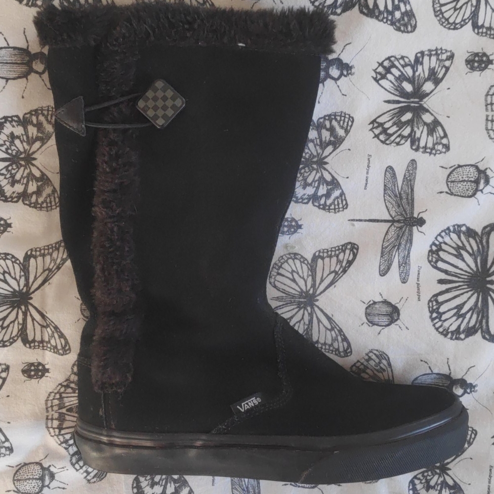 Vans Black Winter Boots Size US 7